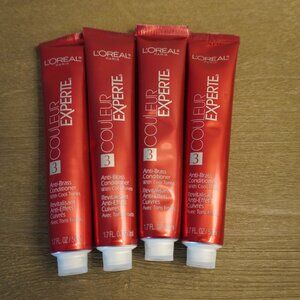 Lot of 4 LOREAL Couleur Experte Anti Brass Creme Conditioner 1.7oz Each NEW